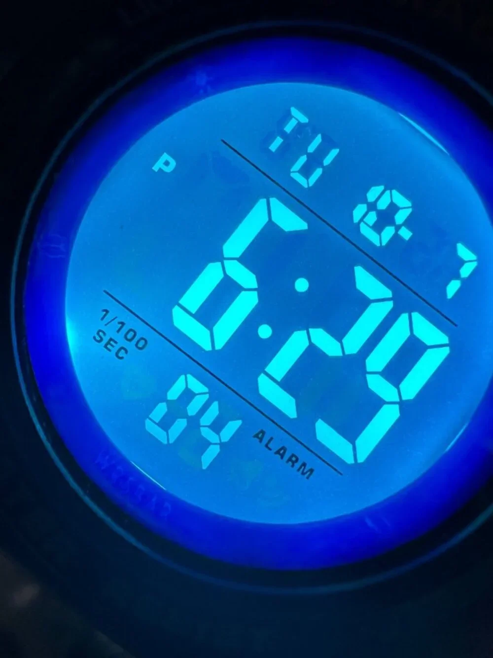 3/$30 Magicme Boys Digital Watch Black Blue Round Dial 40MM Backlight